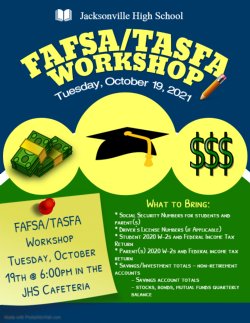 fafsa and tasfa workshop flyer